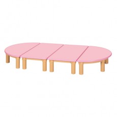 안전 분홍칼라 영.유아책상(기본다리)