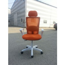 고급) 오렌지 사무용 의자